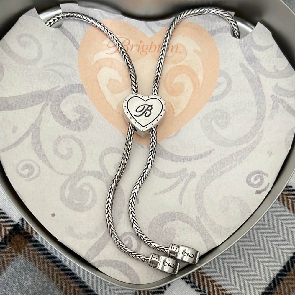 Brighton Silver Heart Necklace with Double-Strand Chain
Brand new never worn.